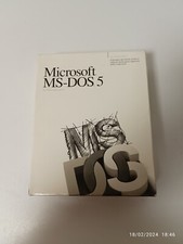 Microsoft ms-dos 5 scatola, manuale e floppy installazione MOLTO RARO 