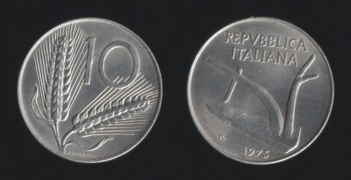 Lire 1975 spighe aratro - lire,