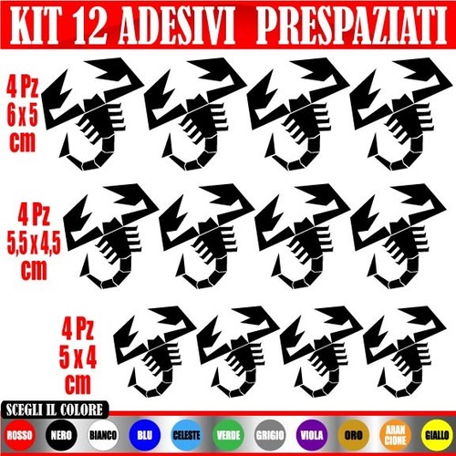 Kit adesivi scorpioni - , abarth
