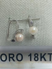 Orecchini oro bianco 750 18 - orecchini,