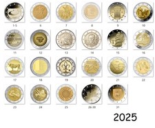 2 Euro 2025 Commemorativi - Tutti i Paesi Disponibili - Oncia