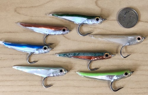 Medium gummy minnow fly - minnow, fly.