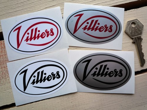 Adesivi moto ovali villiers - moto,