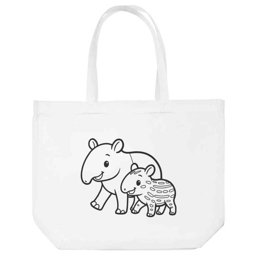 Borsa shopping tapir mamma e - 'tapir,