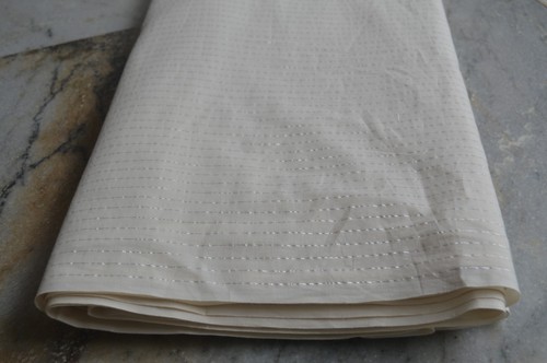 Tessuto cotone indiano bianco