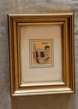 REMO BRINDISI - PONTI DI VENEZIA - CROMOLITOGRAFIA SU FOGLIA D'ORO 24 KT