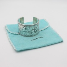 RARO BRACCIALE IN ARGENTO STERLING TIFFANY & CO RITIRATO CHERUBINO RACCOLTA VITE