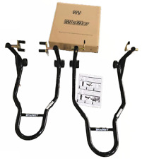 COPPIA CAVALLETTI UNIVERSALI ALZA MOTO ALZARE RUOTE FORCHETTE SUPPORTI NOTTOLINI