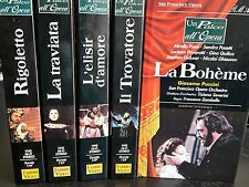 Raccolta 5 VHS UN PALCO ALL'OPERA