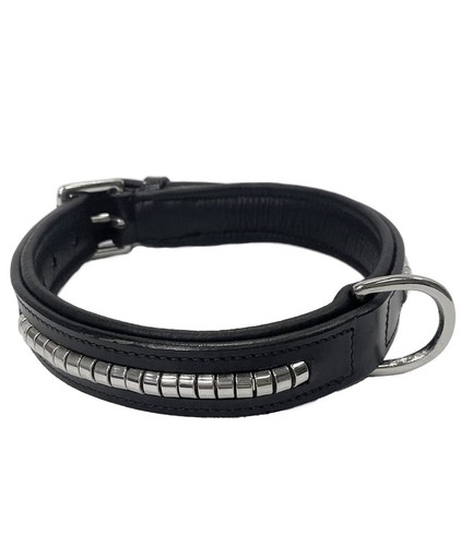 Collare cuoio con - in,