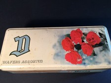 Vintage Doria Tin Box Rose