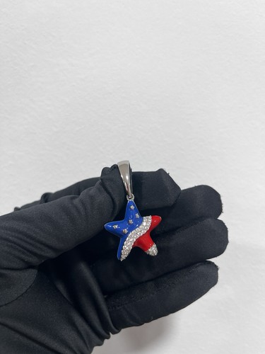 Ciondolo stella bandiera stati - ciondolo,