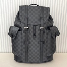 LOUIS VUITTON Christopher MM N41379 Damier Zaino Grafite Nero Pelle Uomo