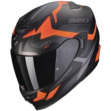 Casco moto integrale Scorpion Exo-520 Evo Air Elan nero opaco/arancione