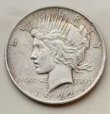 1 dollaro 1922 USA dollaro della pace moneta d'argento