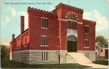 Ohio National Guard Armory, Norwalk Ohio - 1912 cartolina posteriore divisa pubblicata