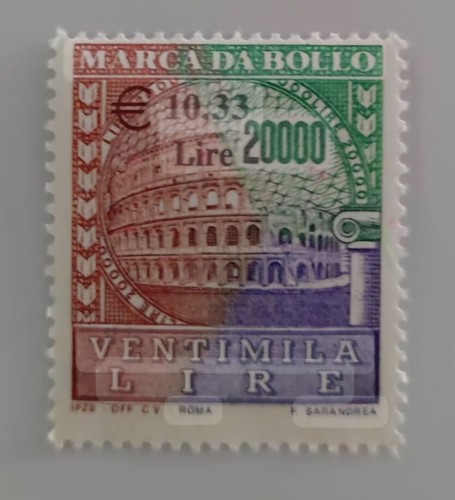 Italia marca bollo lire - italia, da