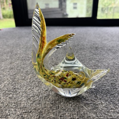 Scultura pesce vetro - j.i.,