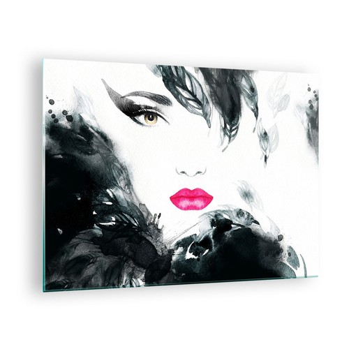 Quadro vetro 70x50cm donna - quadro,