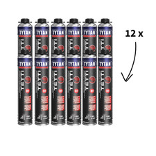 12x TYTAN SCHIUMA POLIURETANICA TEGOLE E COPPI PER PISTOLA B2 750ML TERRACOTTA