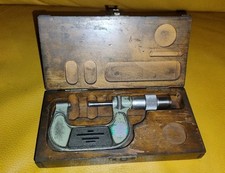 Antico MICROMETRO BORLETTI + Custodia legno 25 - 50 (?)