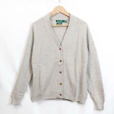 Cardigan Ralph Lauren 100% cashmere colore beige taglia XL da donna