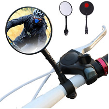 SPECCHIETTO BICI RETROVISORE CATARIFRANGENTE SPECCHIO 8 CM PER BICICLETTA 