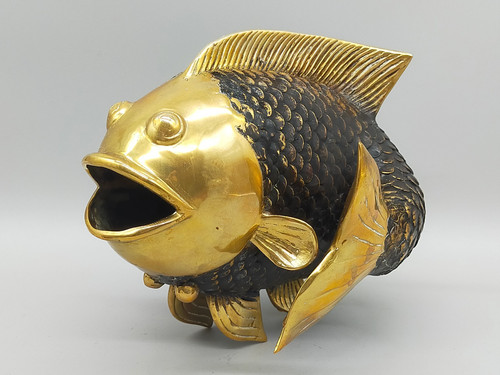 Antica scultura pesce - , in