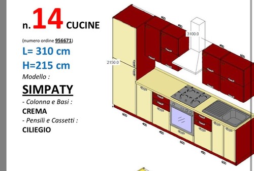 Cucina stosa colori crema - stosa, e