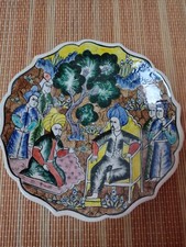 Piatto decorativo da parete Mavi Deniz Çini.fatto e dipinto a mano.arte turca