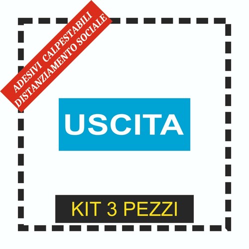 Adesivo calpestabile uscita - adesivo,