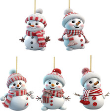 5 Pezzi Di Decorazioni Albero