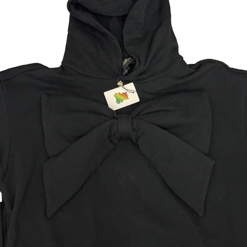 Felpa nera con - , cappuccio