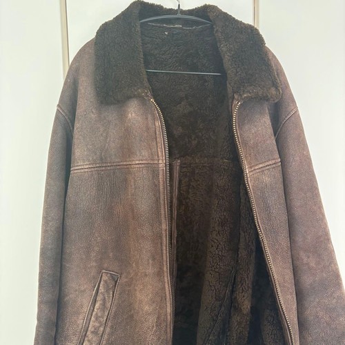 Giacca volo pelle marrone - giacca,