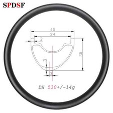 Cerchio carbonio 27,5er MTB DH