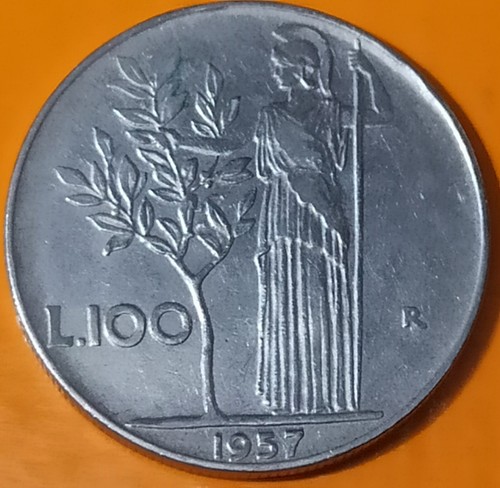 100 lire 1957 - 1957, repubblica