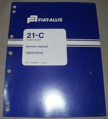 Fiat allis ruspa manuale - 21-c,