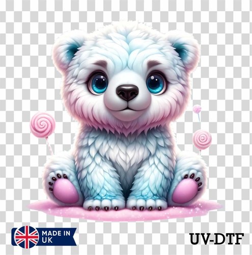 Adesivo fluffy orso polare - fluffy,