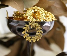 Corona alloro laurea metallo - laurea,