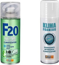Faren-F20 400ml+KLIMA FOAMING 400ml -Kit Climatizzatori Detergente Igienizzante