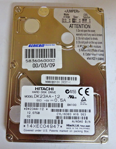 Hitachi dk23aa 12 - 12,7, gb