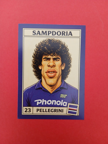 Figurina caricatura calciatori - figurina,