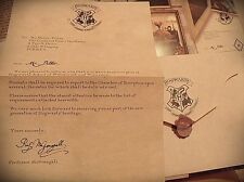 Harry Potter Lettera Hogwarts Personalizzata Regalo con collana Giratempo