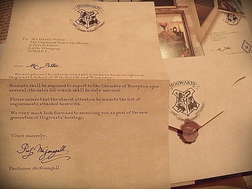 Harry potter lettera - potter, hogwarts