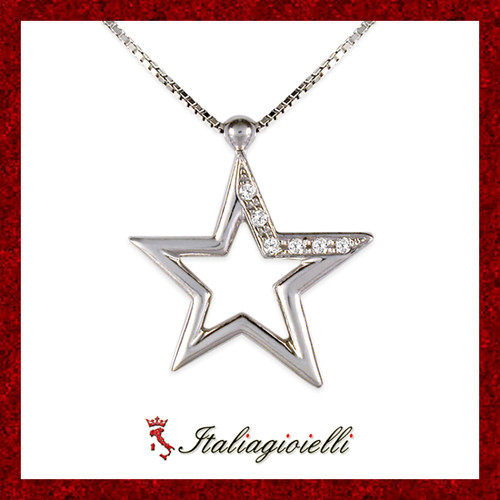 Collana stella argento 925 - collana,