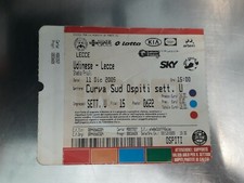 UDINESE vs LECCE -  BIGLIETTO TICKET 2005/06 SERIE A