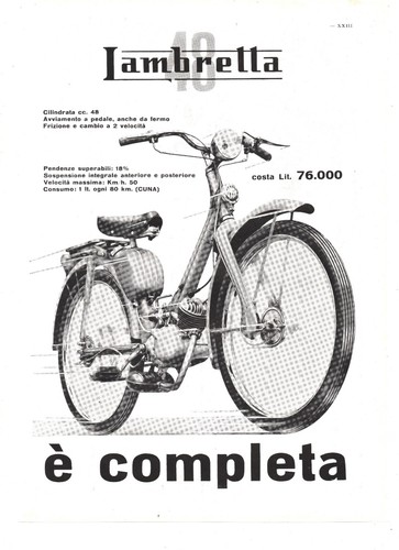 Lambretta pubblicità - lambretta,