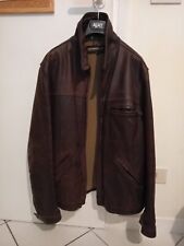 Giubbotto 40 WEFT vera pelle uomo marrone Taglia L