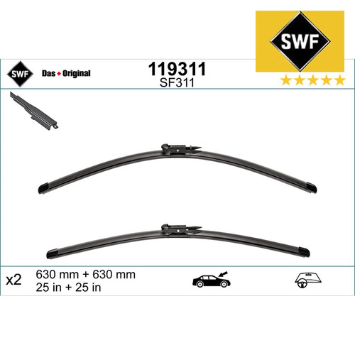 Spazzola tergicristallo swf - spazzola,