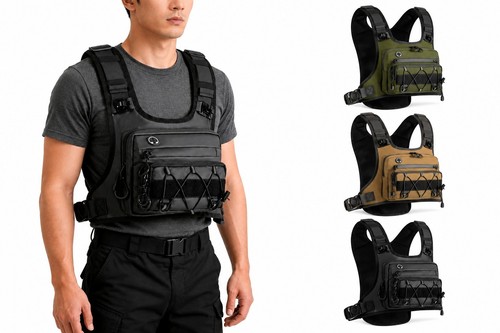 Borsa gilet tattico petto - gilet,